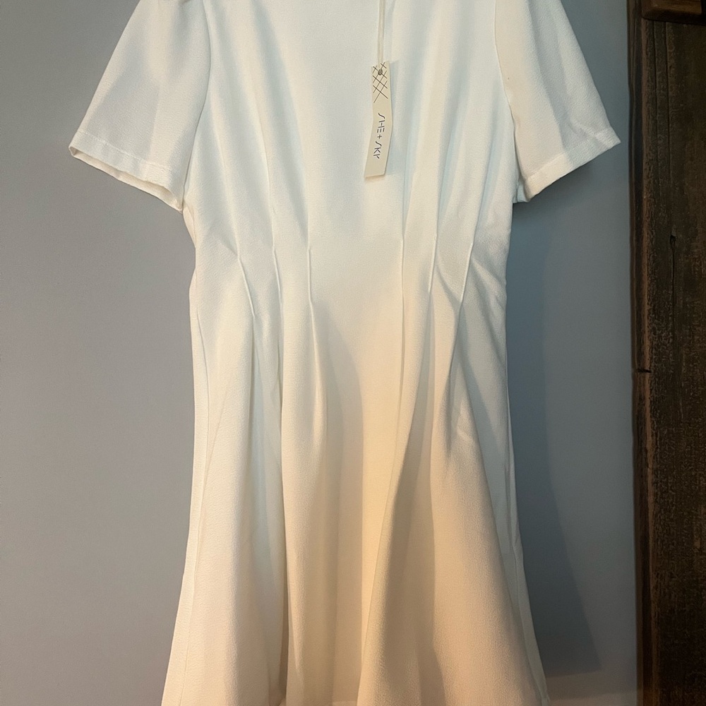 She + Sky white dress